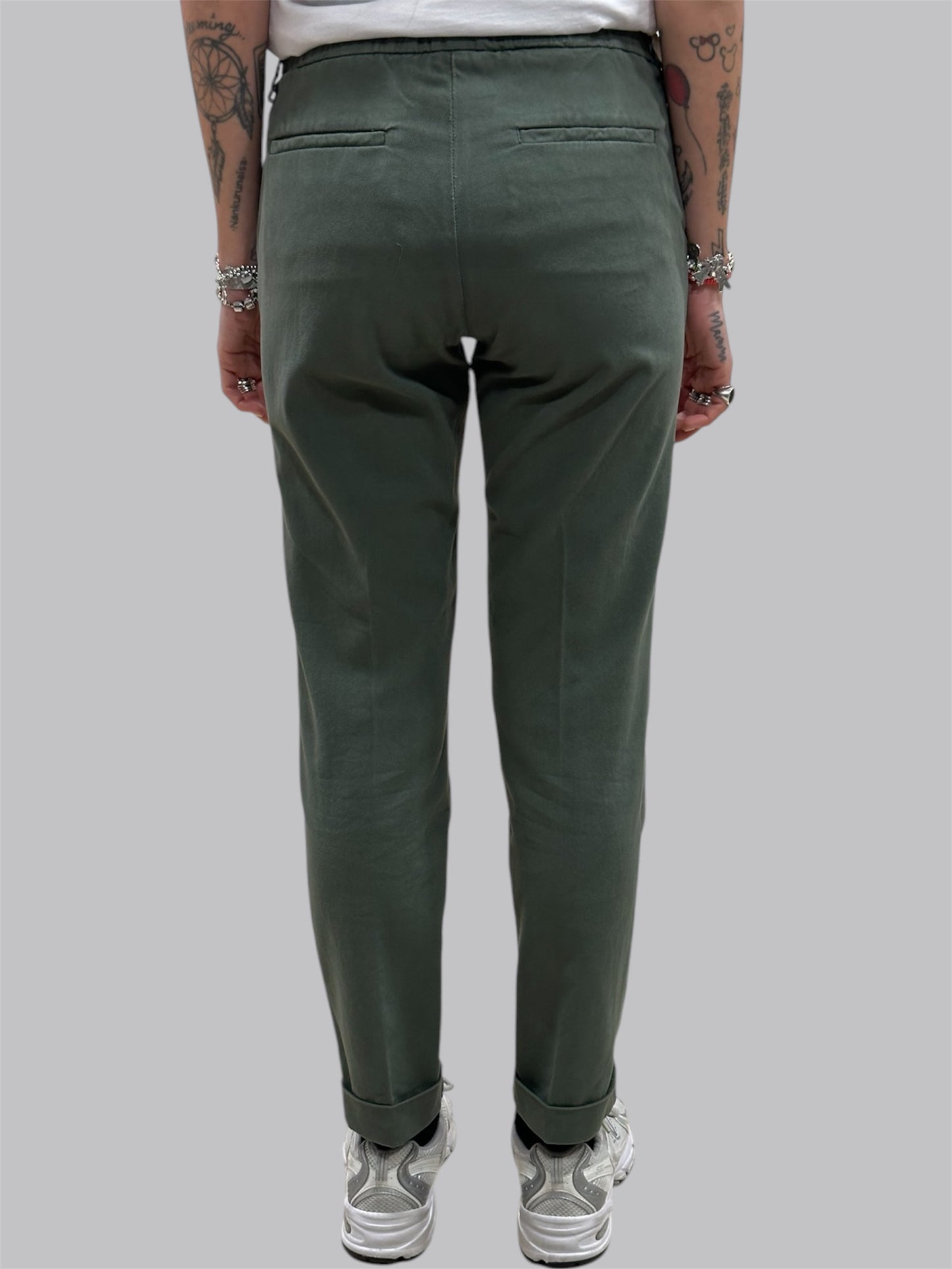 PANTALONE CHINO CON RISVOLTO TELERIA ZED