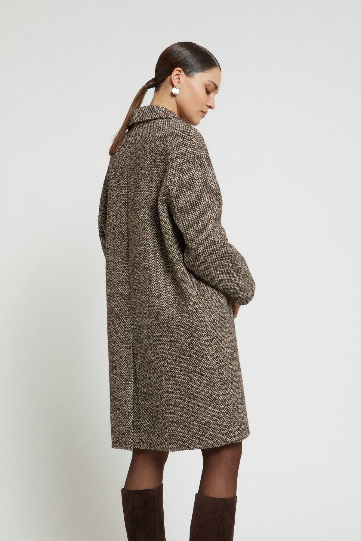 Cappotto Midi Melange
