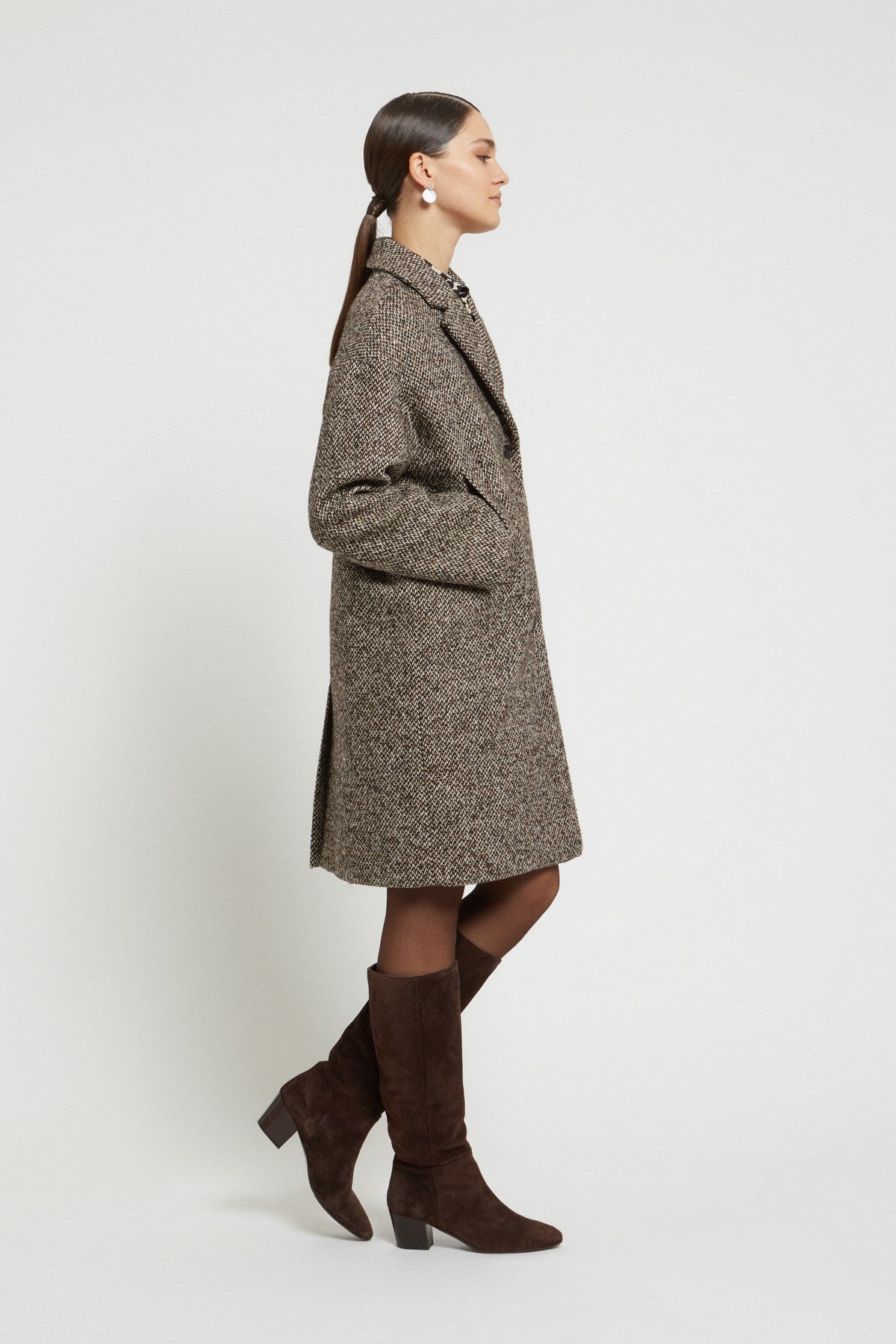 Cappotto Midi Melange