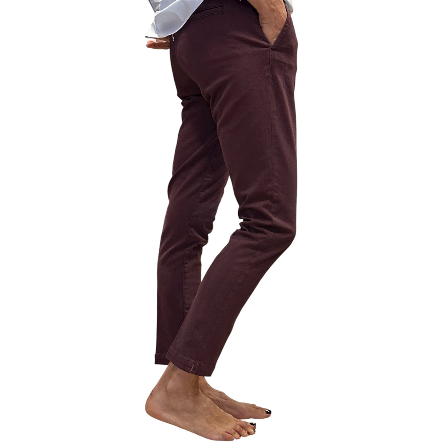 PANTALONE CHINO CON TASCHE LATERALI