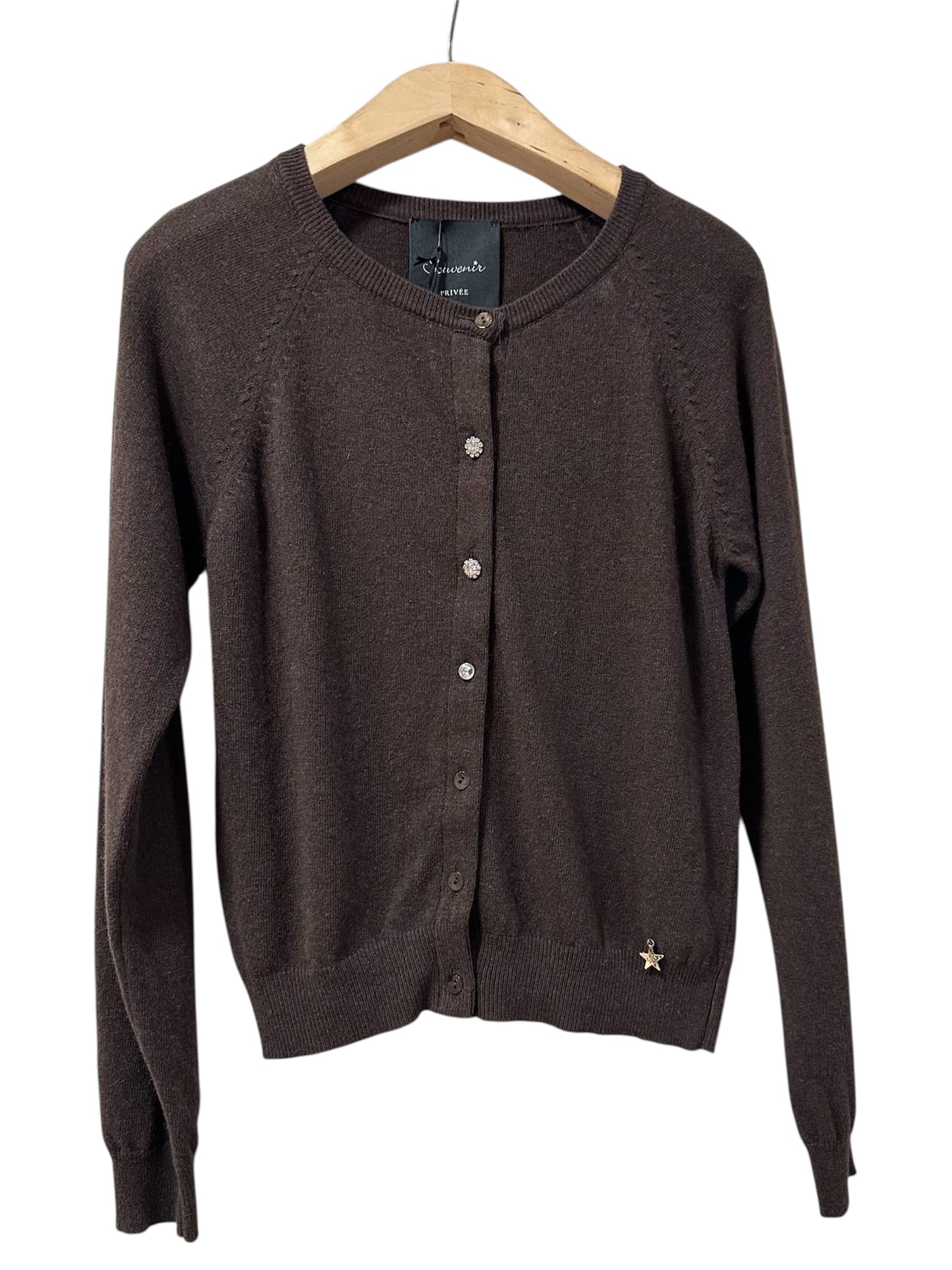 CARDIGAN SLIM CON BOTTONI GIOIELLO