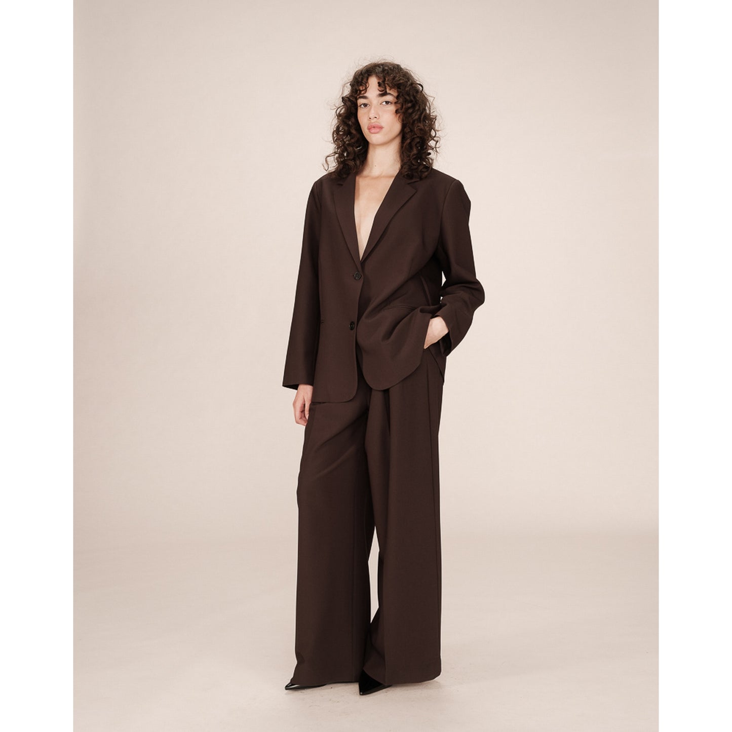 Blazer con Chiusura Monopetto