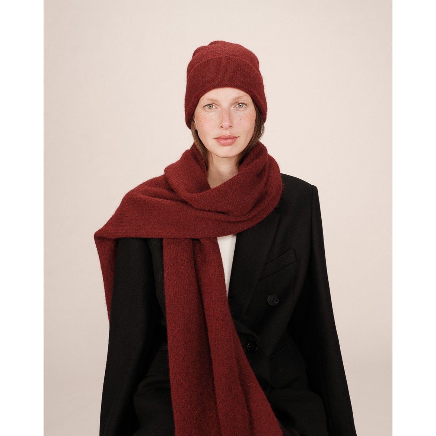 Berretto con Risvolto Largo