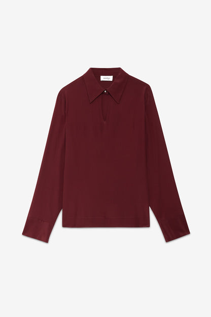 Camicia Fluida con Scollo a Intaglio