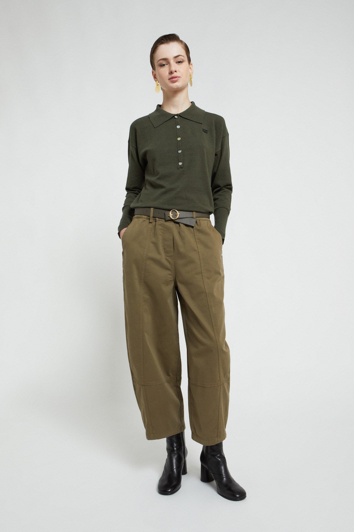 Pantalone Balloon in Gabardina