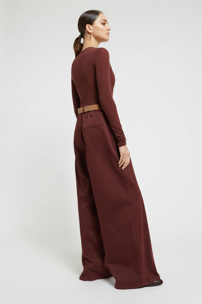 Pantalone Palazzo in Gabardina