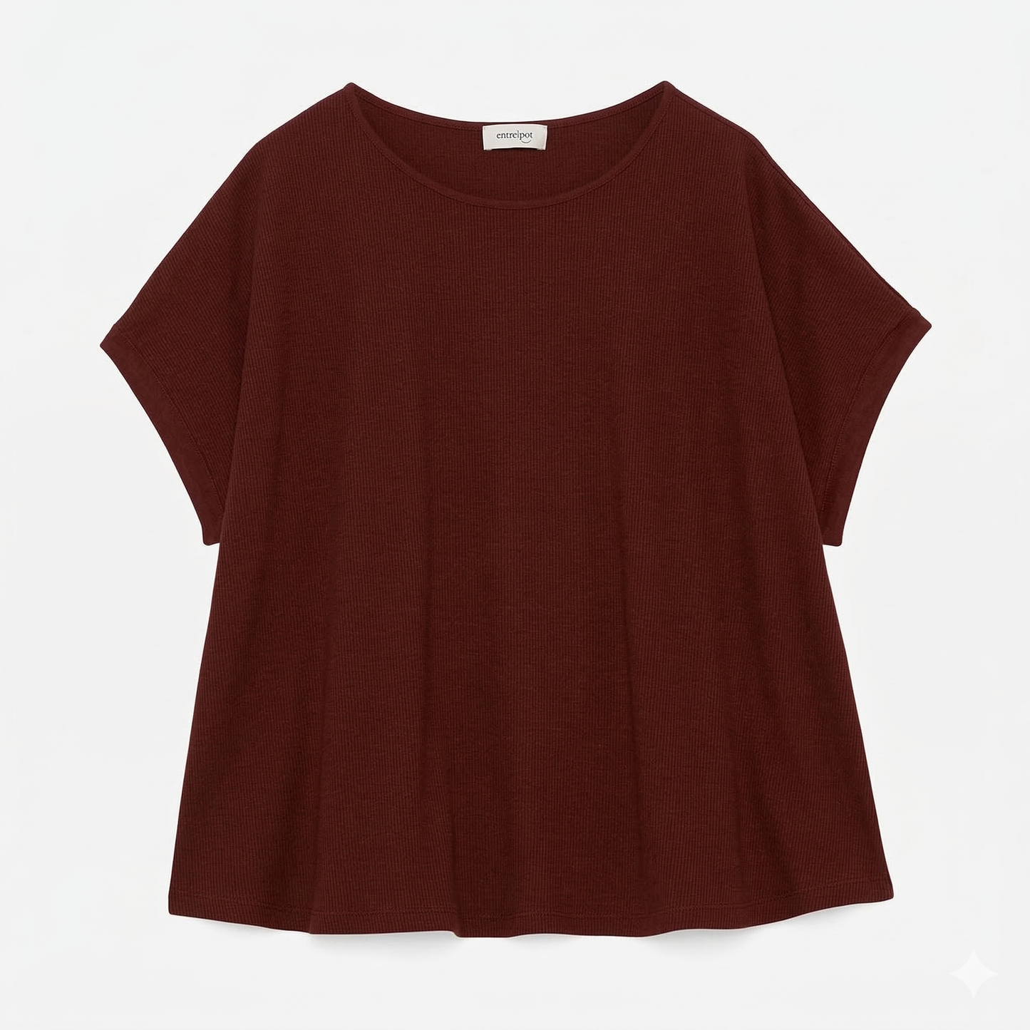 T-Shirt Rachele - Bianco, Merlot & Mocha