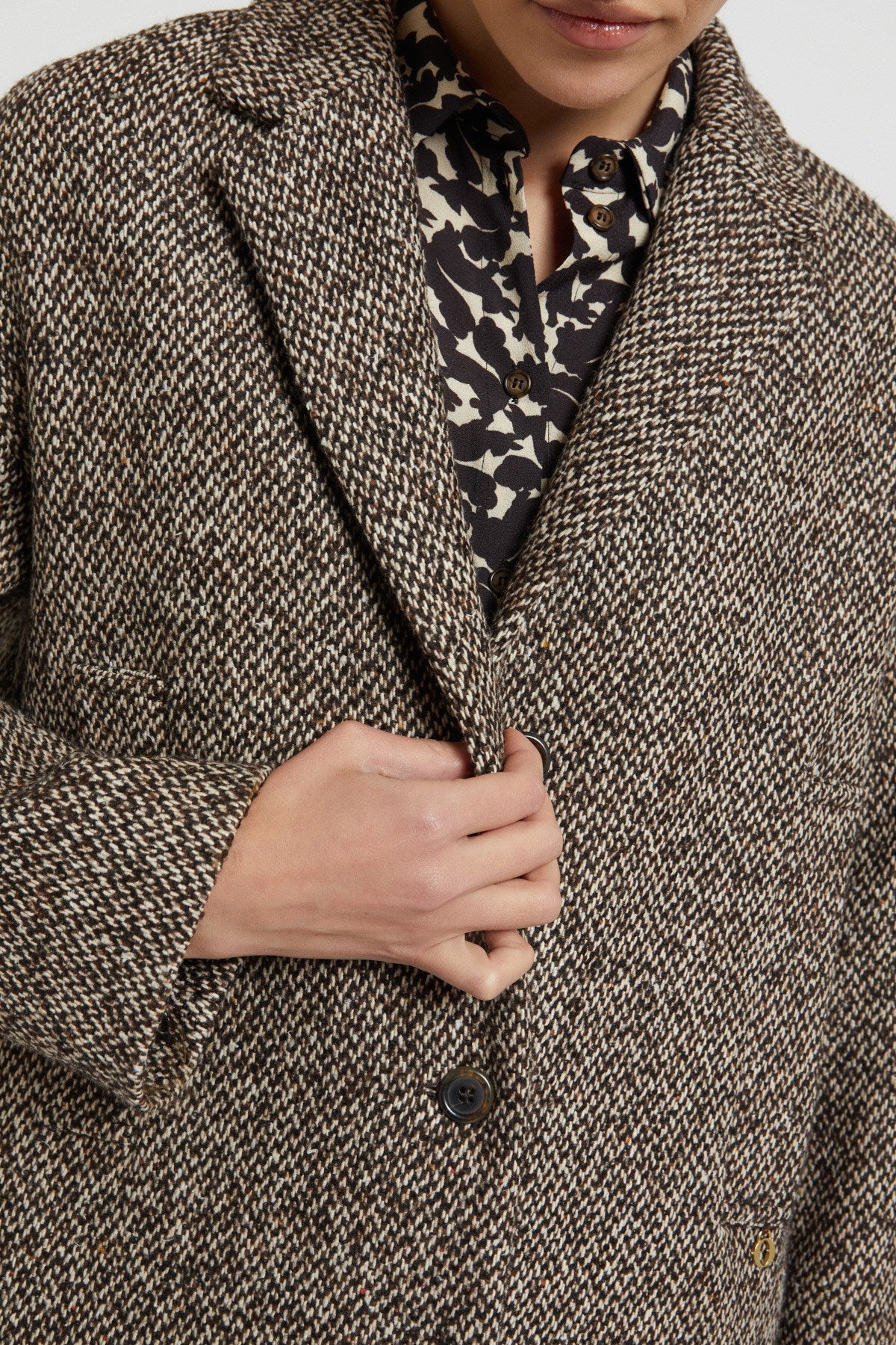 Cappotto Midi Melange