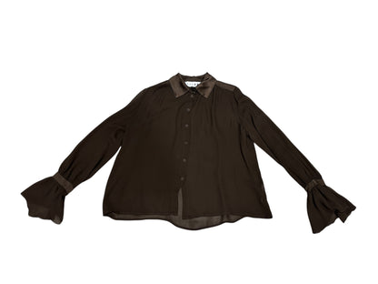 CAMICIA IN VISCOSA CON DETTAGLI IN RASO