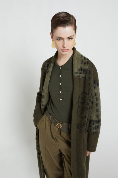 Cappotto Lungo in Misto Lana