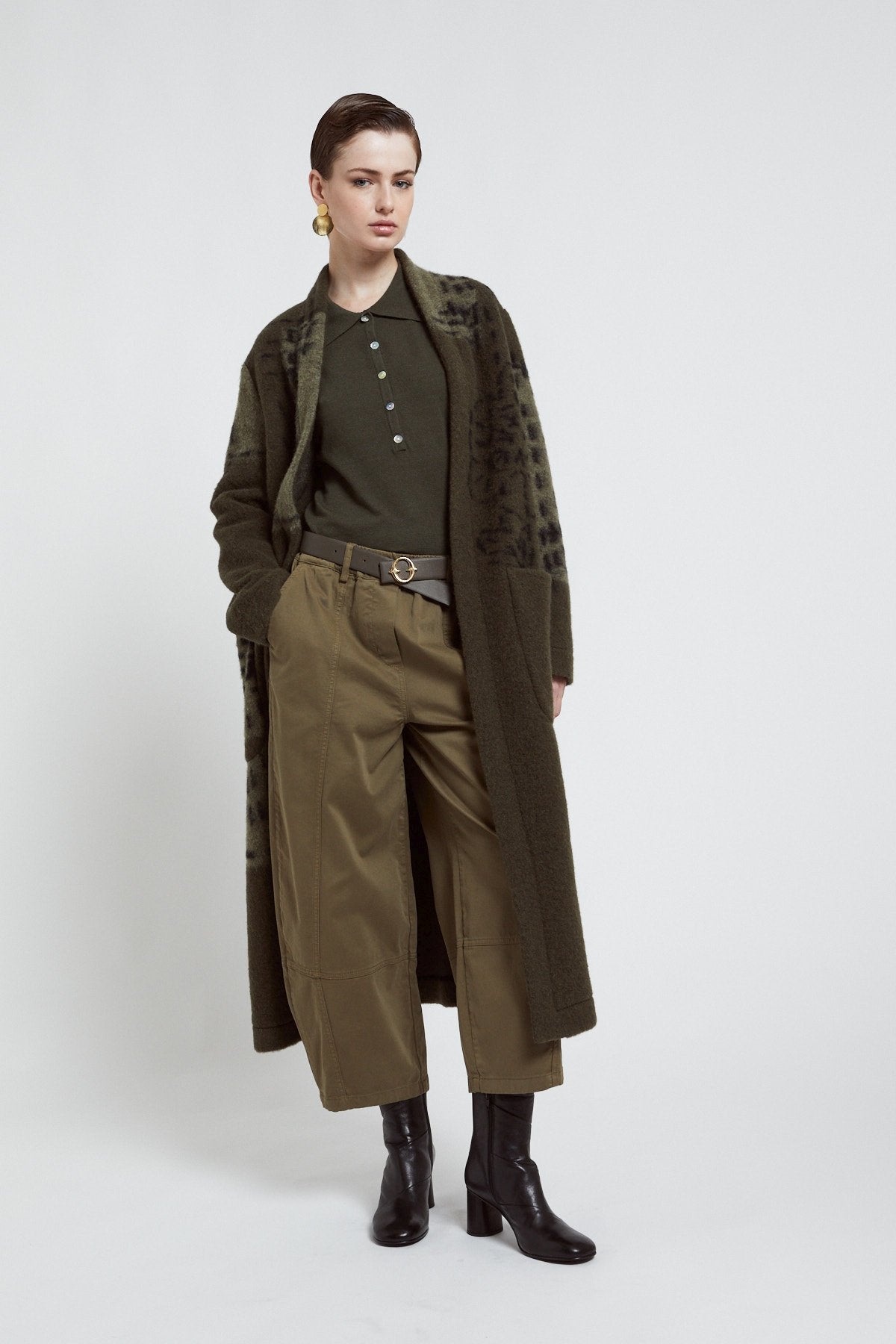 Cappotto Lungo in Misto Lana