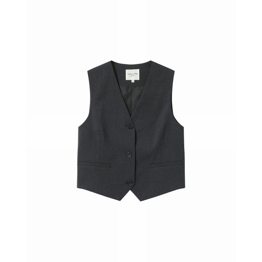 Gilet a Righe Sottili
