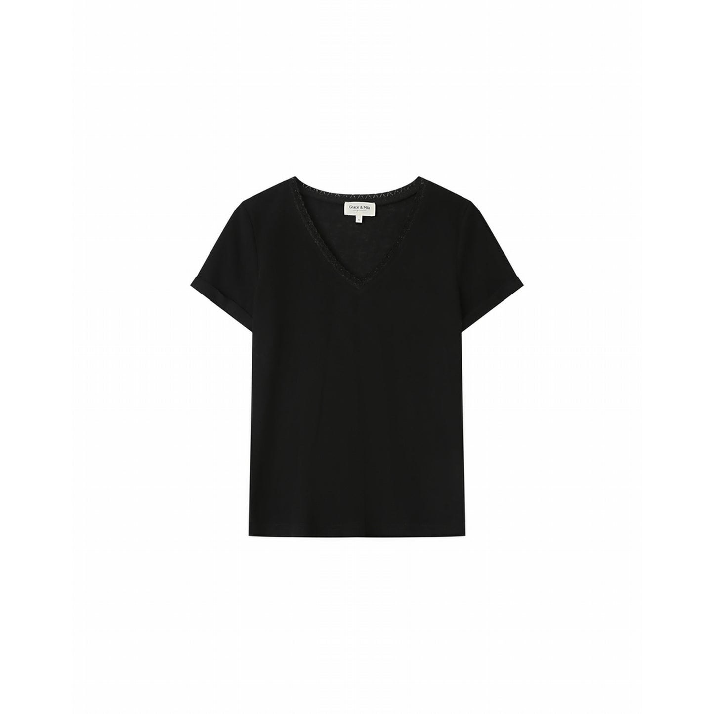 T-Shirt con Scollo a V